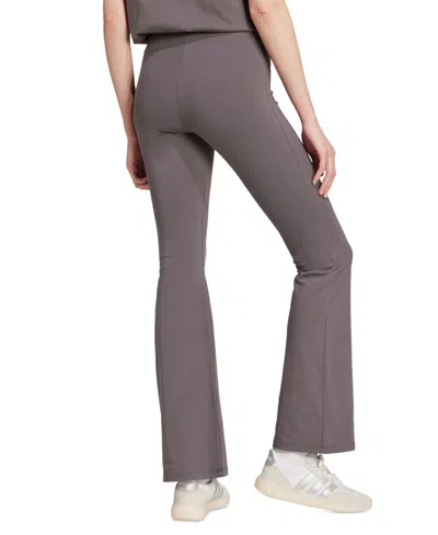 Adidas Originals Women's Essentials Small Logo Flared Leggings In Green