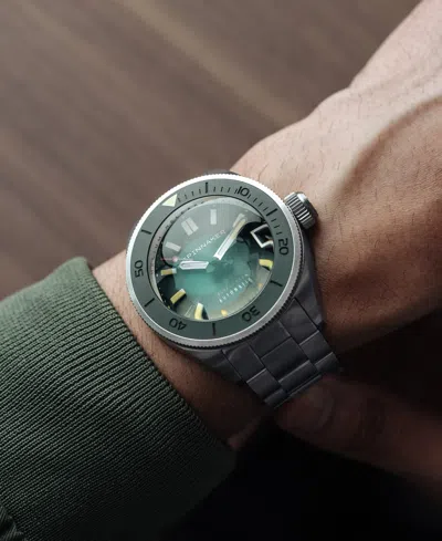 Spinnaker Men's Piccard Automatic Solid Stainless Steel Bracelet Watch, 45mm In Green