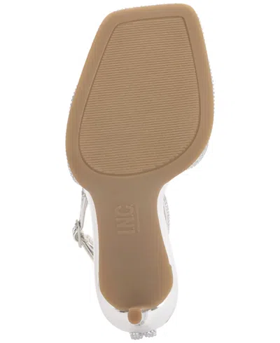 Inc International Concepts Women's Tahara Evening Sandals, Exclusively At Macy's In Silver Bling