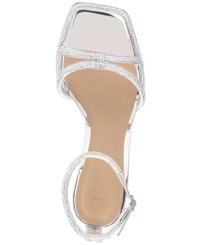 Inc International Concepts Women's Tahara Evening Sandals, Exclusively At Macy's In Silver Bling