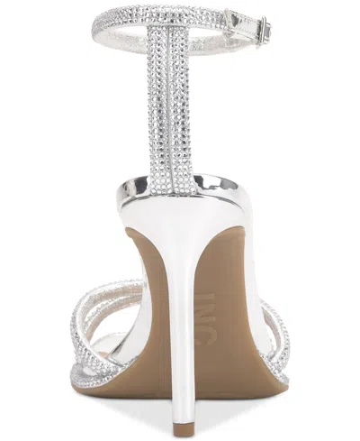 Inc International Concepts Women's Tahara Evening Sandals, Exclusively At Macy's In Silver Bling