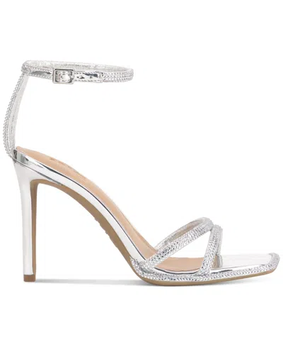 Inc International Concepts Women's Tahara Evening Sandals, Exclusively At Macy's In Silver Bling