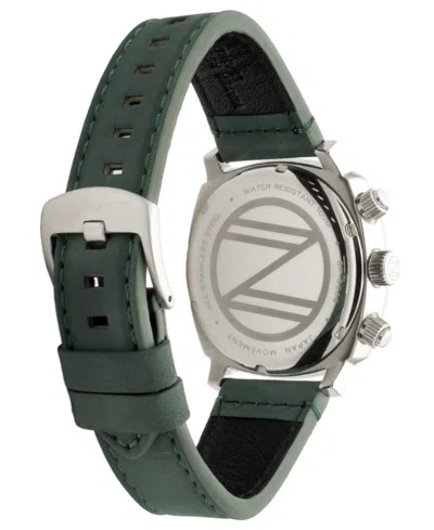 Spinnaker Hull Chronograph Leather Strap Watch, 42mm In Green