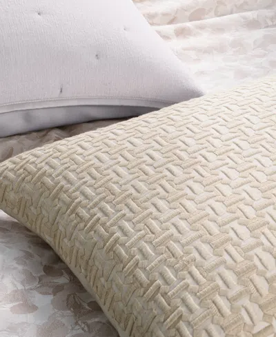Hotel Collection Tiled Geo Decorative Pillow, 18" X 18", Exclusively At Macy's In Neutral