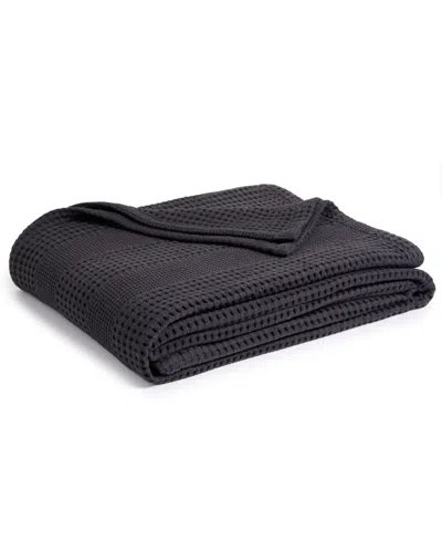 Oake Cotton Waffle Blanket, Full/queen, Exclusively At Macy's In Black Combo