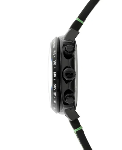 Spinnaker Hull Chronograph Leather Strap Watch, 42mm In Black