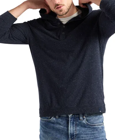 Buffalo David Bitton Men's Relaxed-fit Kolder Henley Hoodie In Blue