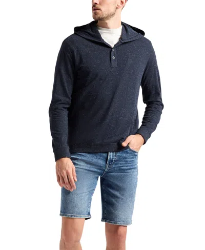 Buffalo David Bitton Men's Relaxed-fit Kolder Henley Hoodie In Blue