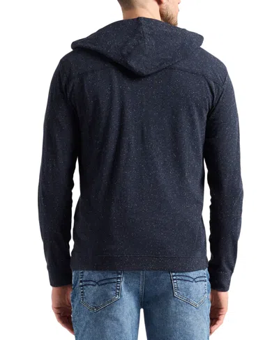 Buffalo David Bitton Men's Relaxed-fit Kolder Henley Hoodie In Blue