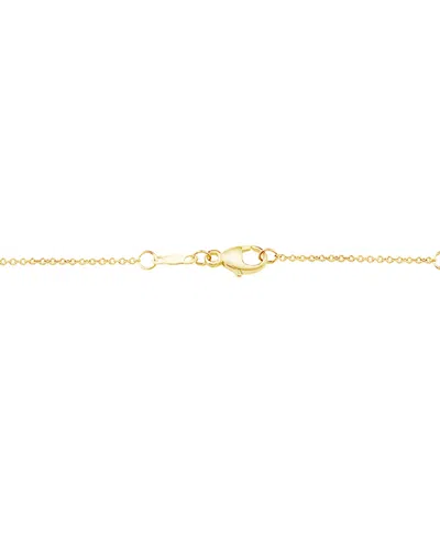 Macy's Diamond Open Heart 18" Pendant Necklace (1/6 Ct. T.w.) In 10k Gold In Yellow Gold