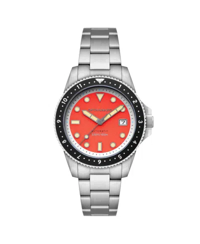 Spinnaker Men's Croft Pioneer Automatic Solid Stainless Steel Bracelet Watch, 42mm In Orange