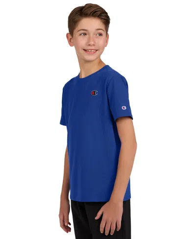 Champion Big Boys Patch Logo T-shirt In Royal Blue