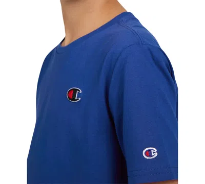 Champion Big Boys Patch Logo T-shirt In Royal Blue
