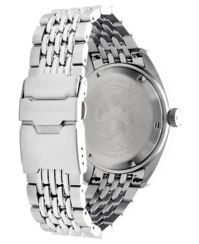 Spinnaker Men's Fleuss Gmt Automatic Solid Stainless Steel Bracelet Watch, 43mm In Blue