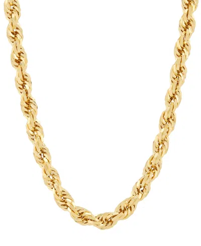 Macy's Lightweight Rope Chain Necklace (5.5mm) In 10k Yellow Gold, 22" In Gold