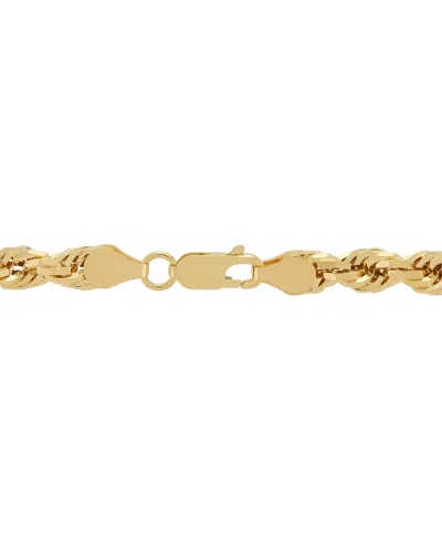 Macy's Lightweight Rope Chain Necklace (5.5mm) In 10k Yellow Gold, 22" In Gold