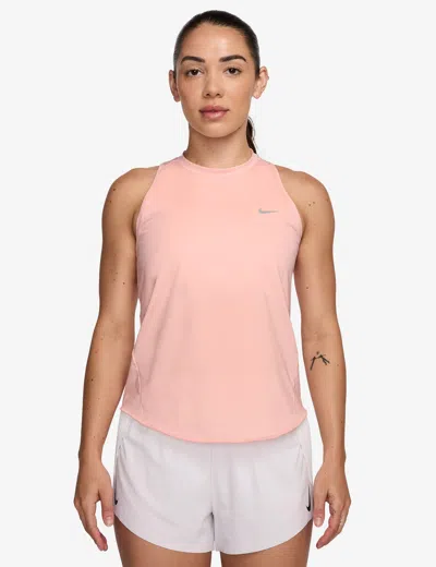 Nike Swift Dri-fit Short Sleeve Running Top In Pink