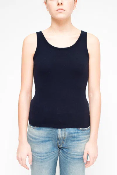 La Rose Canotta Cash Blu Navy In Blue Navy