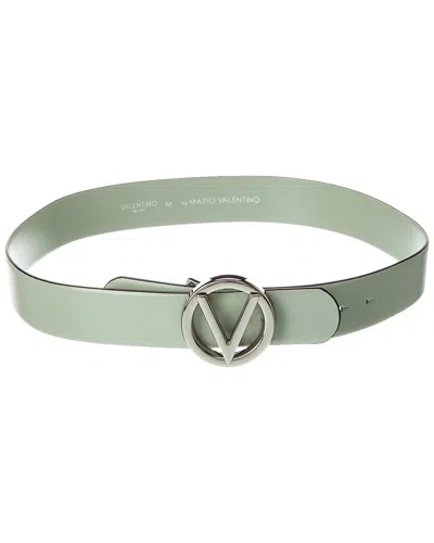 Valentino By Mario Valentino Giusy Bombe Leather Belt In Green