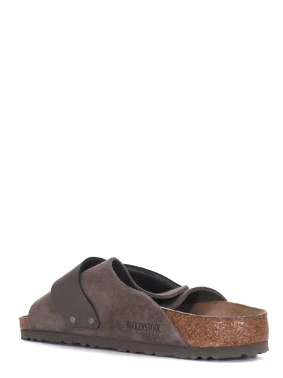 Birkenstock Kyoto Slippers In Tortora Scuro