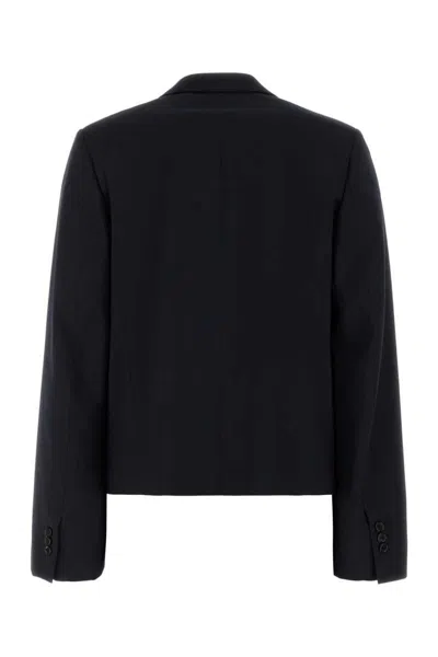 Loewe Navy Blue Wool Blazer In Blue