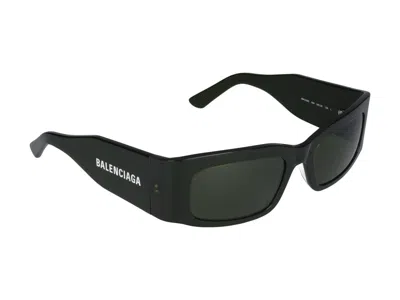 Balenciaga Grey Rectangular Ladies Sunglasses Bb0096s 001 51 In Green Green Green Green