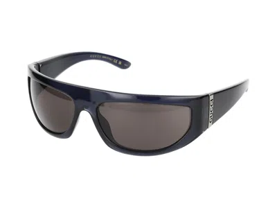 Gucci Sunglasses In Blue Blue Grey