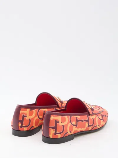 Gucci Jordaan Loafers In Orange