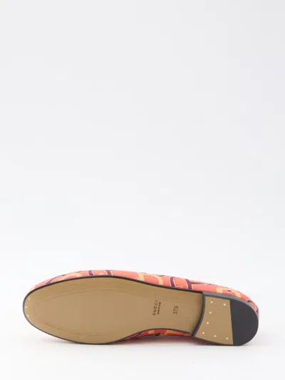 Gucci Jordaan Loafers In Orange