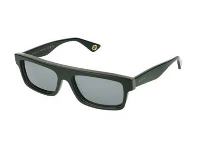 Gucci Sunglasses In Green Green Silver