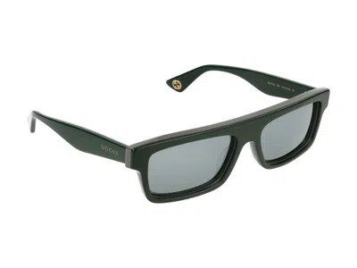 Gucci Sunglasses In Green Green Silver