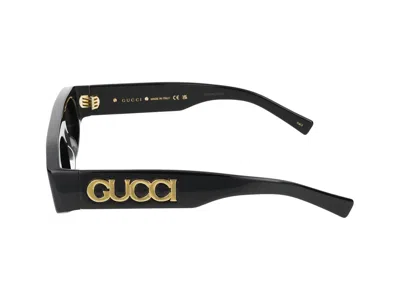Gucci Square-frame Acetate Sunglasses In Black Black Grey