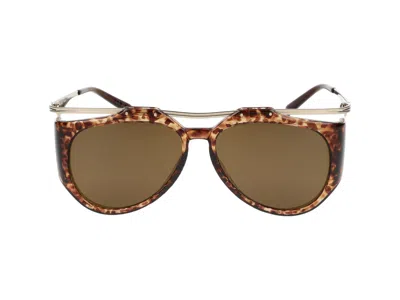 Saint Laurent Eyewear Sunglasses In Havana Gold Brown