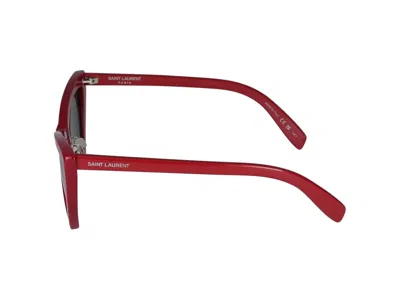 Saint Laurent Eyewear Jerry Cat In Red Red Grey