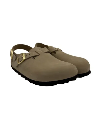 Birkenstock Tokio Clog – Sandcastle Nubuck Leather In Beige