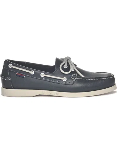 Sebago Docksides Portland Boat Shoes In Blue