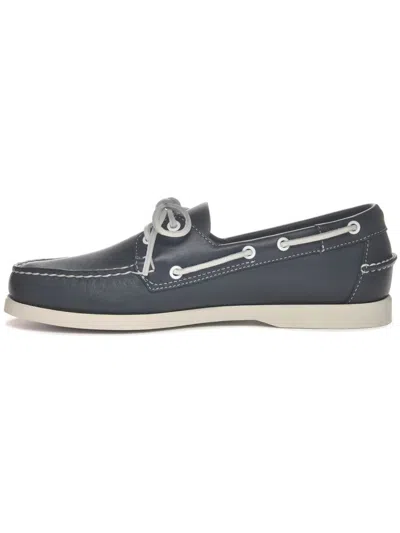 Sebago Docksides Portland Boat Shoes In Blue
