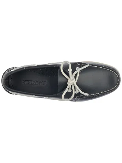 Sebago Docksides Portland Boat Shoes In Blue