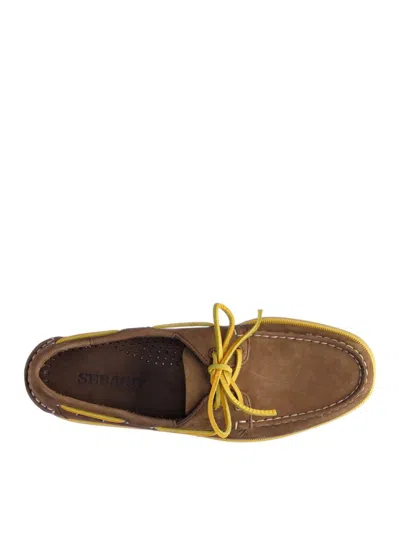 Sebago Docksides Portland Nubuk Boat Shoes In Brown