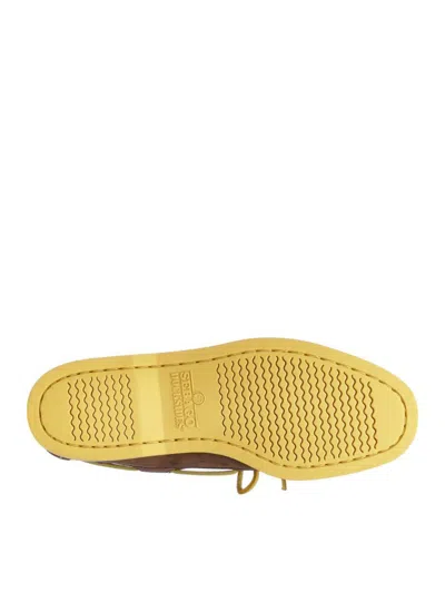Sebago Docksides Portland Nubuk Boat Shoes In Brown