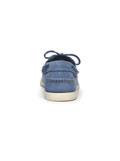 Sebago Portland Flesh Out Boat Shoes In Blue
