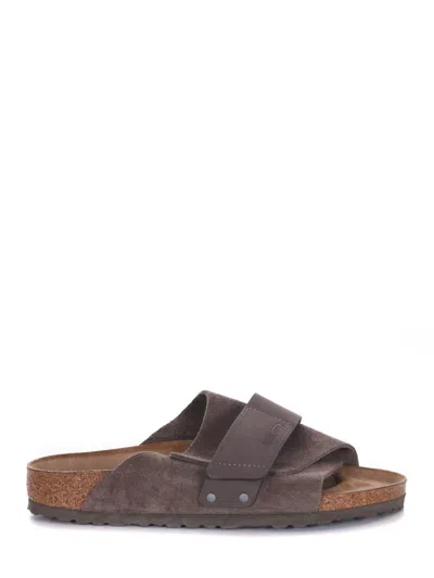 Birkenstock Kyoto Slippers In Tortora Scuro