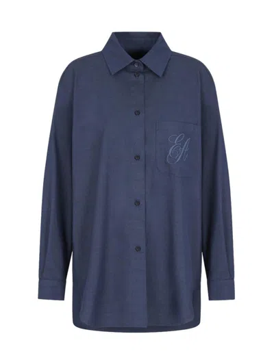Shop Emporio Armani Shirts In Blue