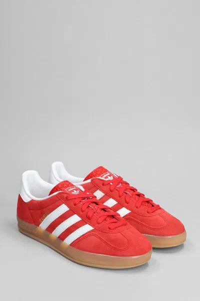 Adidas Originals Gazelle Indoor Sneakers In Suede In Red