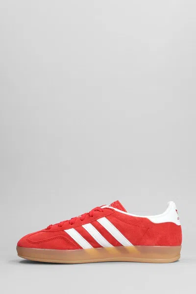 Adidas Originals Gazelle Indoor Sneakers In Suede In Red