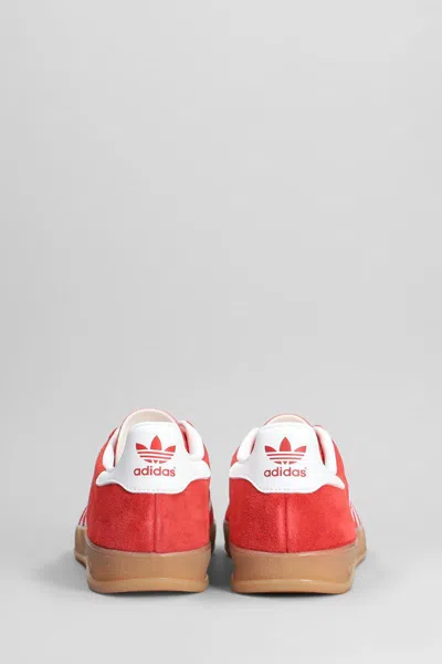 Adidas Originals Gazelle Indoor Sneakers In Suede In Red