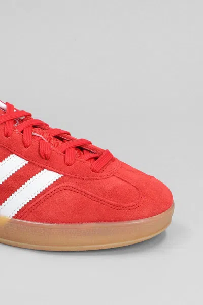 Adidas Originals Gazelle Indoor Sneakers In Suede In Red
