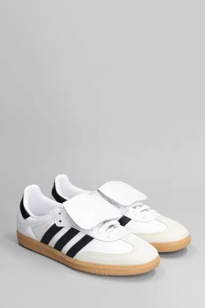 Adidas Originals Samba Lt Leather Low-top Sneakers In White