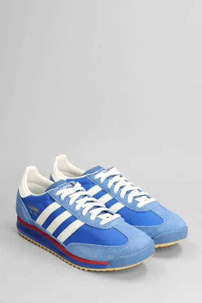 Adidas Originals Sl 72 Rs Shell And Suede Sneakers In Blue