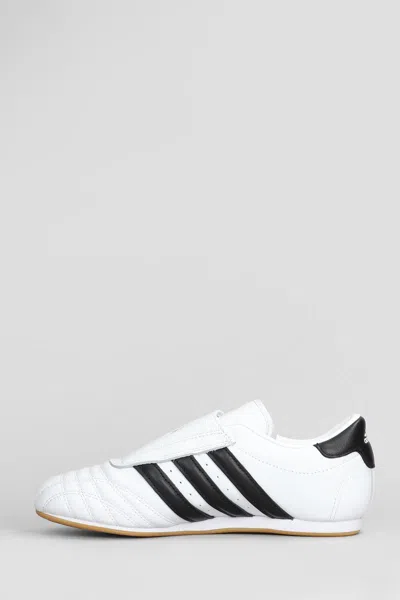 Adidas Originals Taekwondo Sneaker Quilted Rubber Sole Stripes In White